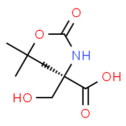 ChemSpider 2D Image | 2-Methyl-N-{[(2-methyl-2-propanyl)oxy]carbonyl}-D-serine | C9H17NO5