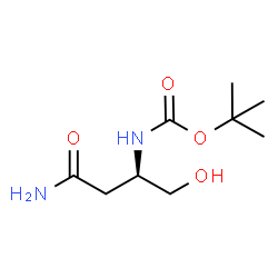 ChemSpider 2D Image | Boc-D-Asn-OH | C9H18N2O4