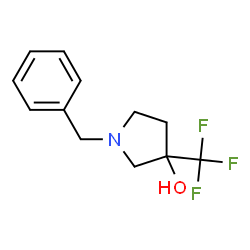 ChemSpider 2D Image | 1-Benzyl-3-(trifluoromethyl)-3-pyrrolidinol | C12H14F3NO