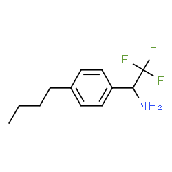 ChemSpider 2D Image | 1-(4-Butylphenyl)-2,2,2-trifluoroethanamine | C12H16F3N
