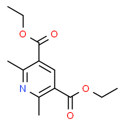 ChemSpider 2D Image | 3,5-Diethoxycarbonyl-2,6-dimethylpyridine | C13H17NO4