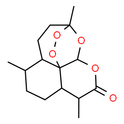 ChemSpider 2D Image | 3,6,9-trimethyloctahydro-3,12-epoxy[1,2]dioxepino[4,3-i]isochromen-10(3H)-one | C15H22O5