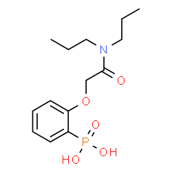 ChemSpider 2D Image | {2-[2-(Dipropylamino)-2-oxoethoxy]phenyl}phosphonic acid | C14H22NO5P