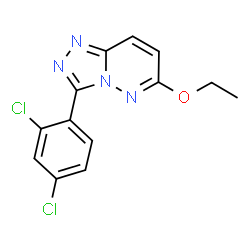 ChemSpider 2D Image | 3-(2,4-Dichlorophenyl)-6-ethoxy[1,2,4]triazolo[4,3-b]pyridazine | C13H10Cl2N4O