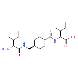 ChemSpider 2D Image | N-({trans-4-[(L-Alloisoleucylamino)methyl]cyclohexyl}carbonyl)-L-alloisoleucine | C20H37N3O4