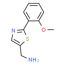 ChemSpider 2D Image | 2-(2-Methoxyphenyl)-5-thiazolemethanamine | C11H12N2OS