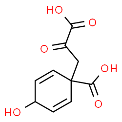 ChemSpider 2D Image | 1-(2-Carboxy-2-oxoethyl)-4-hydroxy-2,5-cyclohexadiene-1-carboxylic acid | C10H10O6