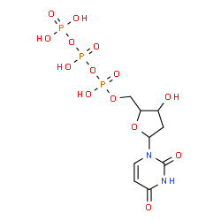 ChemSpider 2D Image | DEOXYURIDINE-5'-TRIPHOSPHATE | C9H15N2O14P3