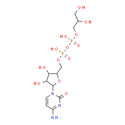 ChemSpider 2D Image | (2R)-CDP-glycerol | C12H21N3O13P2