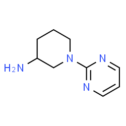 ChemSpider 2D Image | 1-(2-Pyrimidinyl)-3-piperidinamine | C9H14N4