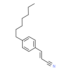 ChemSpider 2D Image | (2E)-3-(4-Heptylphenyl)acrylonitrile | C16H21N