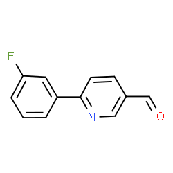 ChemSpider 2D Image | 6-(3-Fluorophenyl)nicotinaldehyde | C12H8FNO