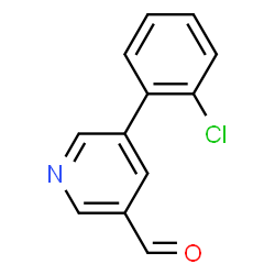 ChemSpider 2D Image | 5-(2-Chlorophenyl)nicotinaldehyde | C12H8ClNO