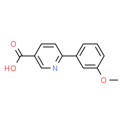 ChemSpider 2D Image | 6-(3-Methoxyphenyl)nicotinic acid | C13H11NO3