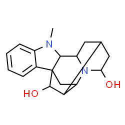 ChemSpider 2D Image | 8-Methyl-8,15-diazahexacyclo[14.2.1.0~1,9~.0~2,7~.0~10,15~.0~12,17~]nonadeca-2,4,6-triene-14,18-diol | C18H22N2O2