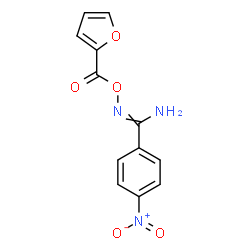 ChemSpider 2D Image | N'-(2-Furoyloxy)-4-nitrobenzenecarboximidamide | C12H9N3O5