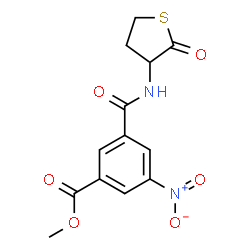 ChemSpider 2D Image | Methyl 3-nitro-5-[(2-oxotetrahydro-3-thiophenyl)carbamoyl]benzoate | C13H12N2O6S
