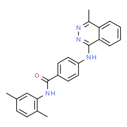ChemSpider 2D Image | N-(2,5-Dimethylphenyl)-4-[(4-methyl-1-phthalazinyl)amino]benzamide | C24H22N4O