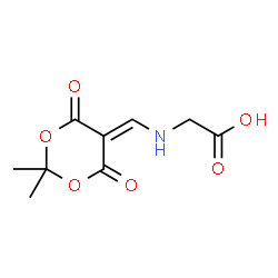 ChemSpider 2D Image | N-[(2,2-Dimethyl-4,6-dioxo-1,3-dioxan-5-ylidene)methyl]glycine | C9H11NO6