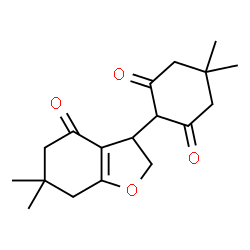 ChemSpider 2D Image | 2-(6,6-Dimethyl-4-oxo-2,3,4,5,6,7-hexahydro-1-benzofuran-3-yl)-5,5-dimethyl-1,3-cyclohexanedione | C18H24O4