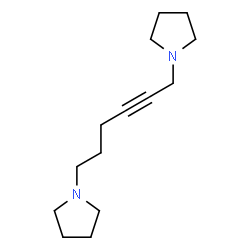 ChemSpider 2D Image | 1,6-Bis(Pyrrolidino)-2-Hexyne | C14H24N2