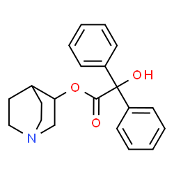 ChemSpider 2D Image | 3-Quinuclidinyl benzilate | C21H23NO3