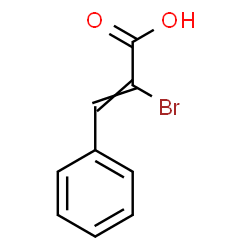 ChemSpider 2D Image | 2-Bromo-3-phenylacrylic acid | C9H7BrO2