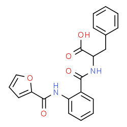 ChemSpider 2D Image | N-[2-(2-Furoylamino)benzoyl]phenylalanine | C21H18N2O5