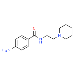 ChemSpider 2D Image | 4-Amino-N-[2-(1-piperidinyl)ethyl]benzamide | C14H21N3O