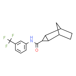 ChemSpider 2D Image | N-[3-(Trifluoromethyl)phenyl]tricyclo[3.2.1.0~2,4~]octane-3-carboxamide | C16H16F3NO