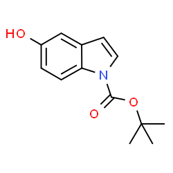 ChemSpider 2D Image | N-Boc-5-Hydroxyindole | C13H15NO3