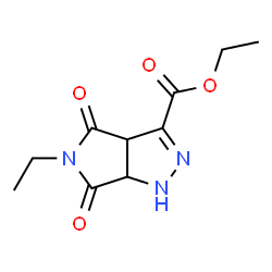 ChemSpider 2D Image | Ethyl 5-ethyl-4,6-dioxo-1,3a,4,5,6,6a-hexahydropyrrolo[3,4-c]pyrazole-3-carboxylate | C10H13N3O4