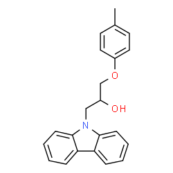 ChemSpider 2D Image | 1-(9H-Carbazol-9-yl)-3-(4-methylphenoxy)-2-propanol | C22H21NO2