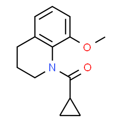 ChemSpider 2D Image | Cyclopropyl(8-methoxy-3,4-dihydro-1(2H)-quinolinyl)methanone | C14H17NO2