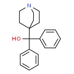 ChemSpider 2D Image | diphenyl(quinuclidin-4-yl)methanol | C20H23NO