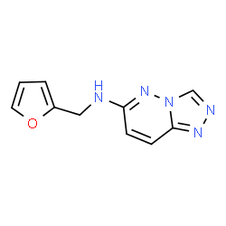ChemSpider 2D Image | N-(2-Furylmethyl)[1,2,4]triazolo[4,3-b]pyridazin-6-amine | C10H9N5O