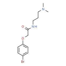 ChemSpider 2D Image | 2-(4-Bromophenoxy)-N-[3-(dimethylamino)propyl]acetamide | C13H19BrN2O2