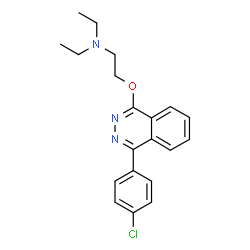 ChemSpider 2D Image | 2-{[4-(4-Chlorophenyl)-1-phthalazinyl]oxy}-N,N-diethylethanamine | C20H22ClN3O