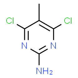 ChemSpider 2D Image | 4,6-dichlor-5-methylpyrimidin-2-amin | C5H5Cl2N3