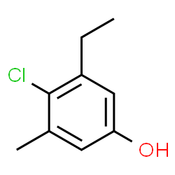 ChemSpider 2D Image | 4-Chloro-3-ethyl-5-methylphenol | C9H11ClO