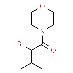 ChemSpider 2D Image | 4-(2-BROMOISOVALERYL)-MORPHOLINE | C9H16BrNO2