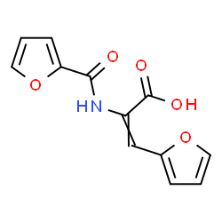 ChemSpider 2D Image | 2-(2-Furoylamino)-3-(2-furyl)acrylic acid | C12H9NO5