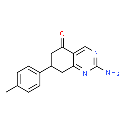 ChemSpider 2D Image | 2-Amino-7-(p-tolyl)-7,8-dihydroquinazolin-5(6H)-one | C15H15N3O