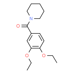ChemSpider 2D Image | (3,4-Diethoxyphenyl)(1-piperidinyl)methanone | C16H23NO3