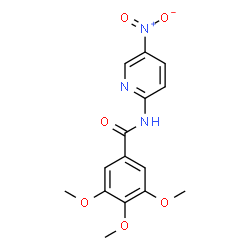 ChemSpider 2D Image | 3,4,5-Trimethoxy-N-(5-nitro-2-pyridinyl)benzamide | C15H15N3O6
