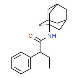 ChemSpider 2D Image | N-(Adamantan-1-yl)-2-phenylbutanamide | C20H27NO