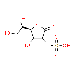 ChemSpider 2D Image | ascorbic acid 2-sulfate | C6H8O9S