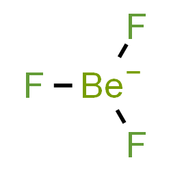ChemSpider 2D Image | Trifluoroberyllate(1-) | BeF3