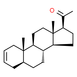 ChemSpider 2D Image | 5?-pregn-2-en-20-one | C21H32O