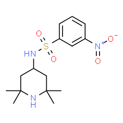 ChemSpider 2D Image | 3-Nitro-N-(2,2,6,6-tetramethyl-4-piperidinyl)benzenesulfonamide | C15H23N3O4S